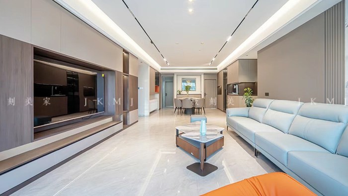 長沙高峰璟麟府-160m²現(xiàn)代風·湖南極刻美家全屋整裝