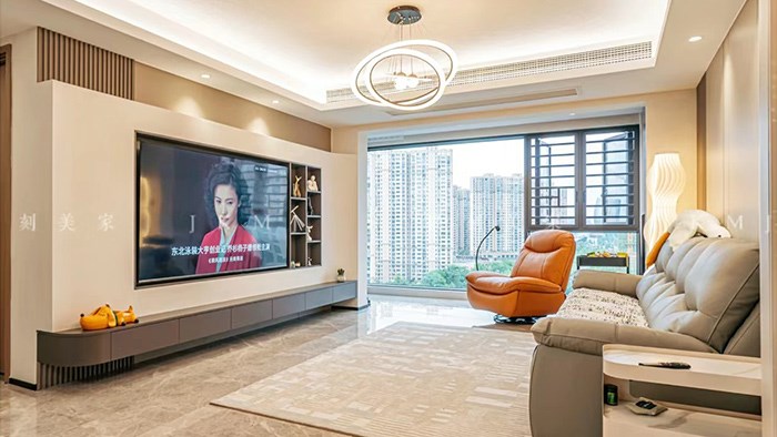 長(zhǎng)沙國宸府-143m²現(xiàn)代奶咖·湖南極刻美家全屋整裝