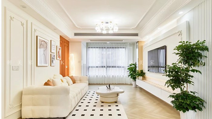 長(zhǎng)沙金地三千府-98m²法式奶油·湖南極刻美家全屋整裝