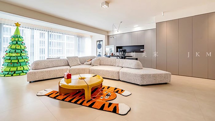 長(zhǎng)沙保利金香檳-144m²現(xiàn)代極簡(jiǎn)·湖南極刻美家全屋整裝