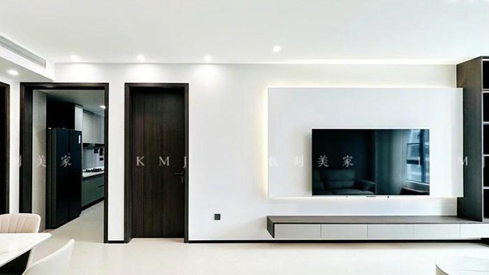 常德-匯景中央廣場(chǎng)100m²現(xiàn)代黑白·極刻美家全屋整裝