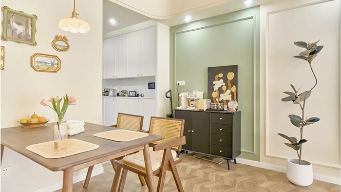 長沙裝修-法式風(fēng)+牛油果綠美得不像話！·極刻美家全屋整裝