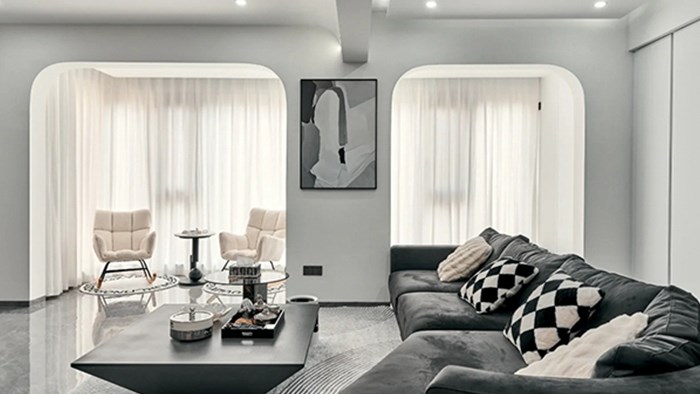 長沙裝修-湖山賦132㎡現(xiàn)代輕奢風(fēng)·極刻美家全屋整裝