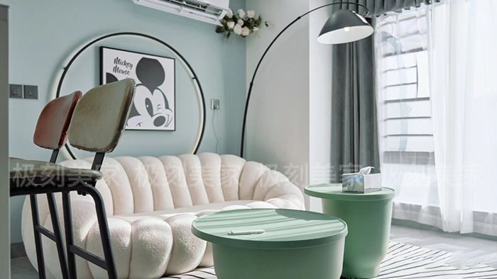 湖南長沙卓越江岸-50㎡黑白風(fēng)·極刻美家全屋整裝