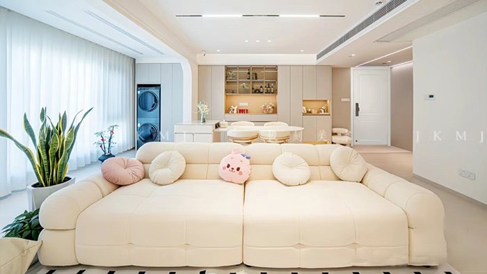 長沙-悅江府｜122m²現(xiàn)代奶油風·極刻美家全屋整裝