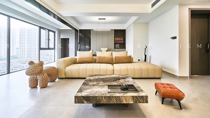 長沙-明月江南-133m²現(xiàn)代極簡·極刻美家全屋整裝