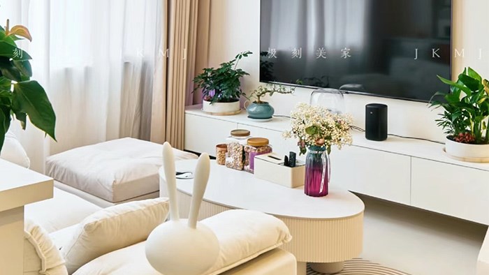 湖南長沙-九璽華府-52m²奶油風(fēng)·極刻美家全屋整裝