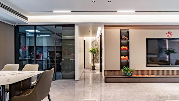 長沙 建發(fā)玖洲和璽 (完工實拍）143m²現(xiàn)代輕奢·極刻美家